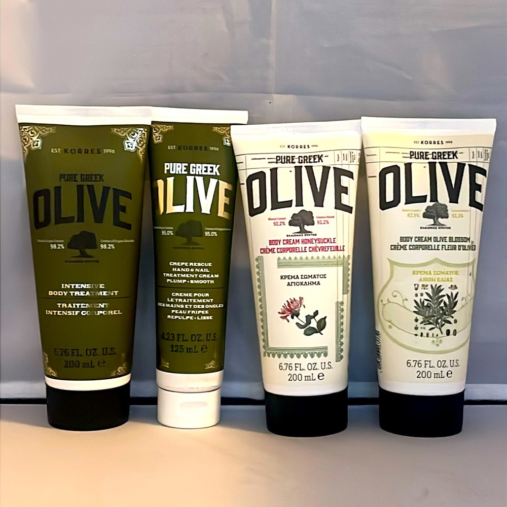 Korres Pure Greek Olive Set of 2 Body Creams, Body & Hand & Nail Treatment